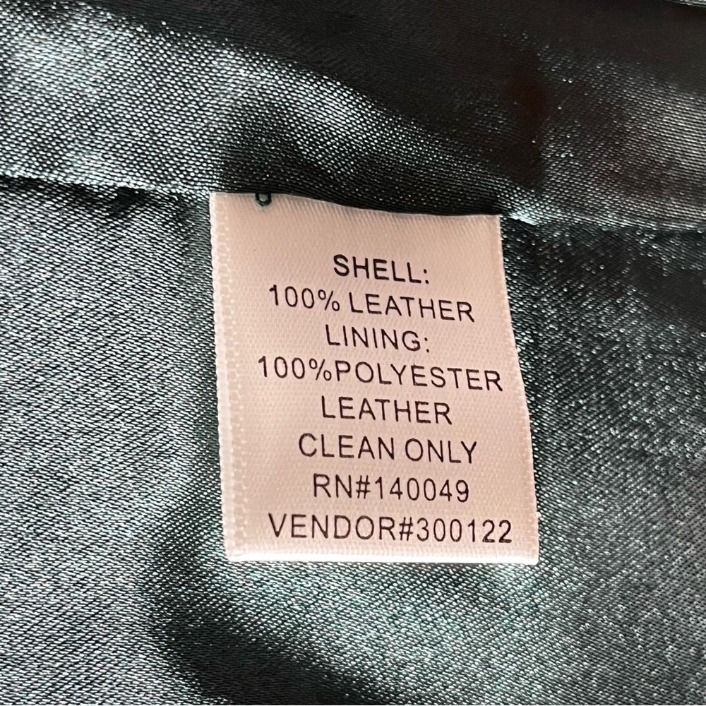 Metrostyle Green Leather Jacket Coat Long Trench A-line Glossy Women’s Size 10 - Picture 13 of 14